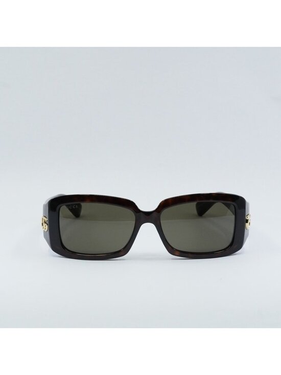 Gucci GG1403S 002 Women Sunglasses Havana Rectangle Frame, Brown Lenses main image 5